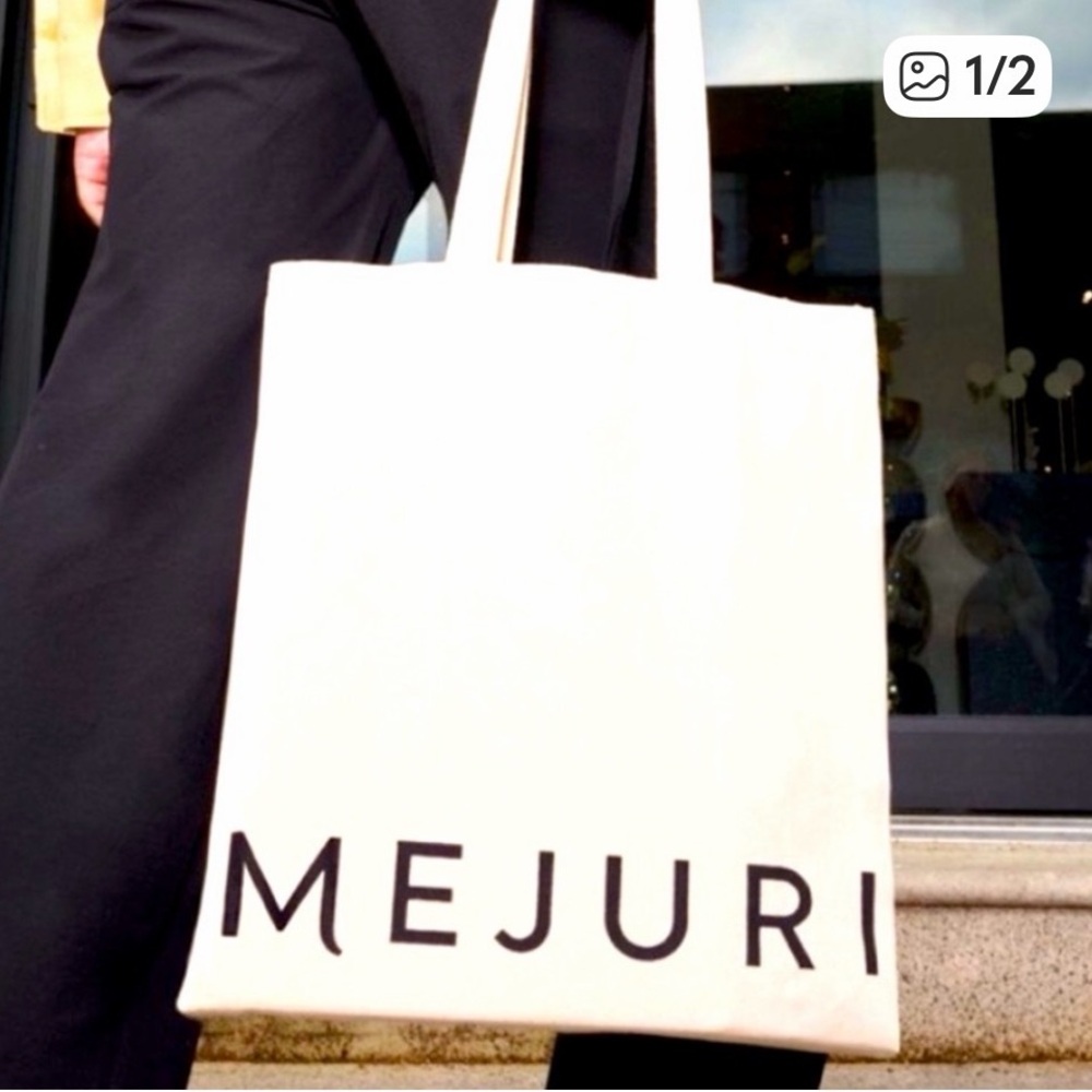 Mejuri Canvas Logo Tote Bag
